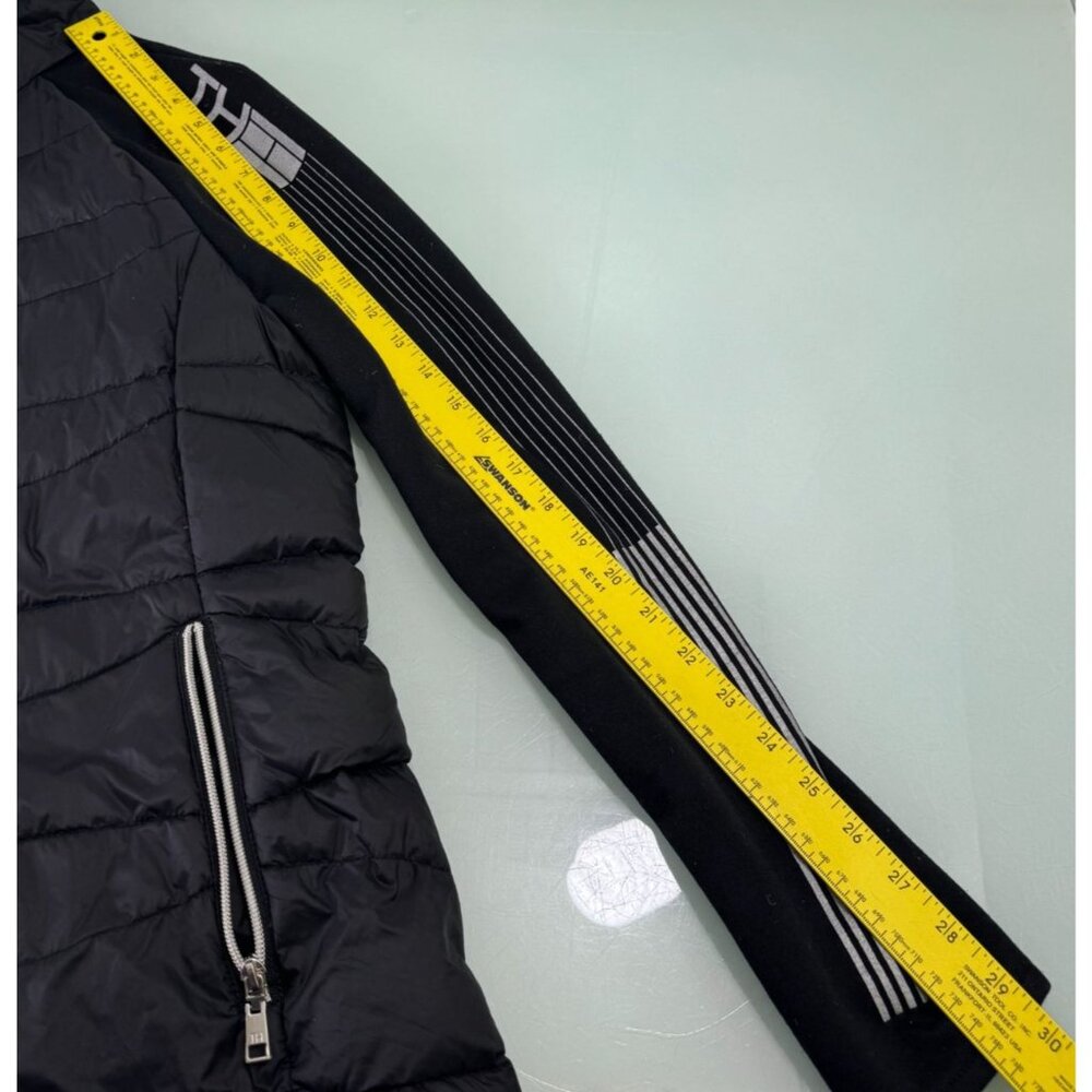 Tommy Hilfiger Performance Hoodie Puffer Jacket L Goose Down Packable Thumb Hole - Picture 8 of 8